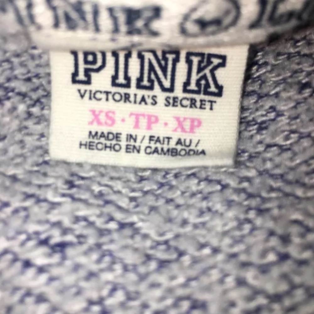 Vintage 💙Victoria's Secret PINK Hoodie SweatShirt - Picture 7 of 8